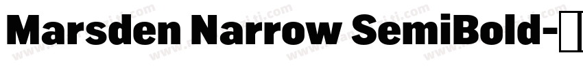 Marsden Narrow SemiBold字体转换